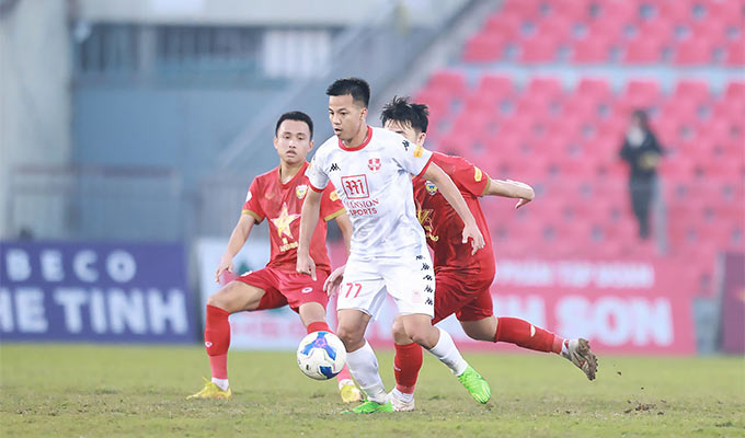 Hải Phòng sẽ không dễ chơi khi đối đầu với Hà Tĩnh - Ảnh: Đức Cường